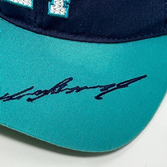 Vintage 90s Ken Griffey Jr Seattle Mariners Youth Hat Baseball Cap Snapback Blue - Picture 9 of 10